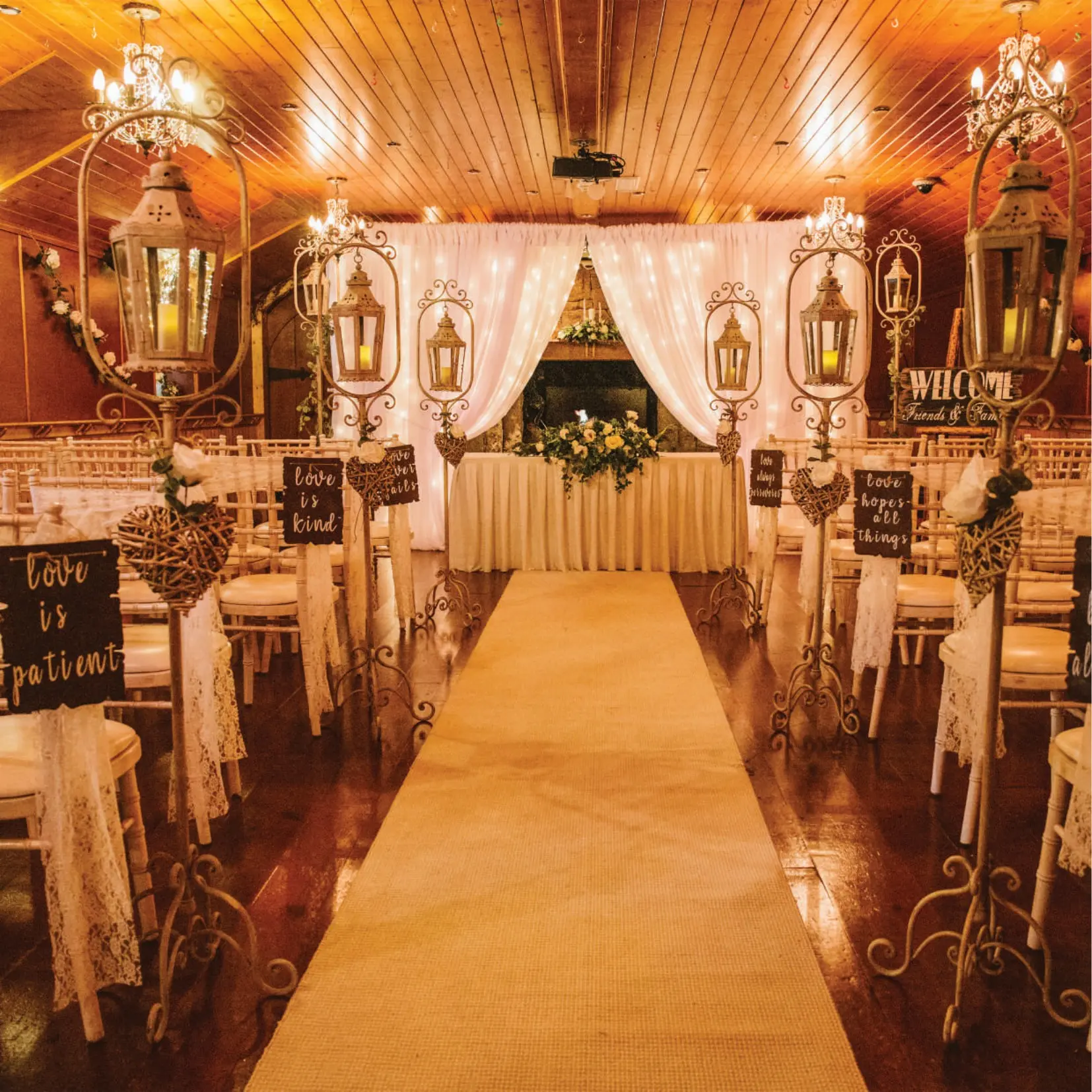 The Hobbit House dressed for a ceremony