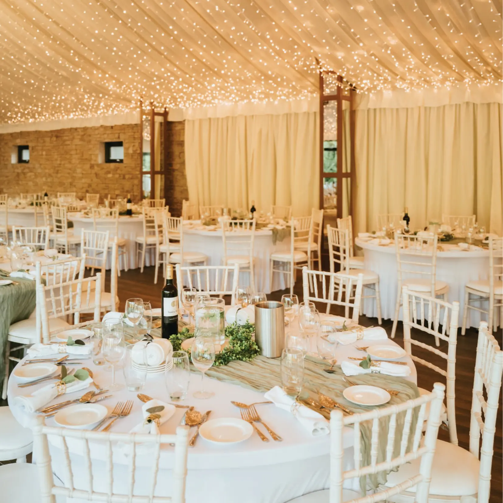The View set for a wedding